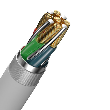 Devia kabel Kintone USB-C - USB-C 1,0 m 3A biały
