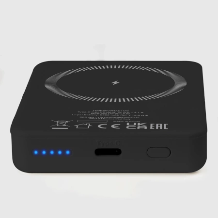SBS TEBB5000MAG1CK kabellose Powerbank 5000 mAh USB-C, MagSafe kompatibel – Schwarz