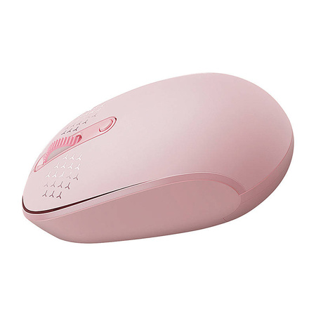 Bezprzewodowa myszka Baseus F01B Tri-Mode 2.4G BT5.0  1600DPI(różowa)