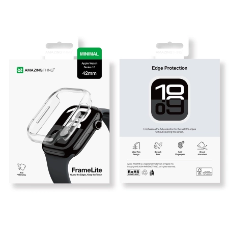 AmazingThing Minimal Case für Apple Watch 42 mm – Transparent