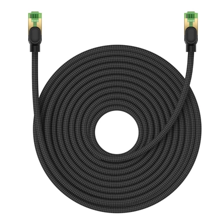 Baseus schnelles RJ45-Kat.-Netzwerkkabel. 8 40 Gbit/s 20 m geflochten schwarz