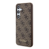 Oryginalne Etui GUESS hardcase 4G Metal Gold Logo GUOHCSA55G4GFBR do Samsung Galaxy A55 brązowy