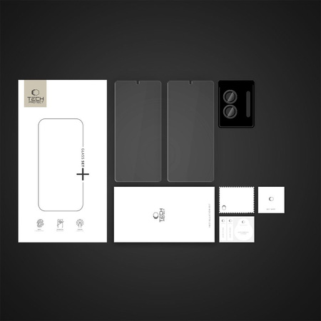 SZKŁO HARTOWANE TECH-PROTECT GLASS SET+ 3-PACK GALAXY S25 EDGE CLEAR