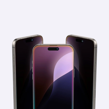 Szkło hartowane AMAZINGTHING Titan Privacy Glass prywatyzujące do iPhone 16 Plus
