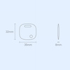 Baseus T2 Pro Smart GPS Locator for Baby Purse Keys White (FMTP000002)