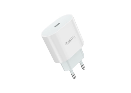 JELLICO ładowarka sieciowa AK200 PD 20W 1xUSB-C + kabel USB-C - Lightning Biały