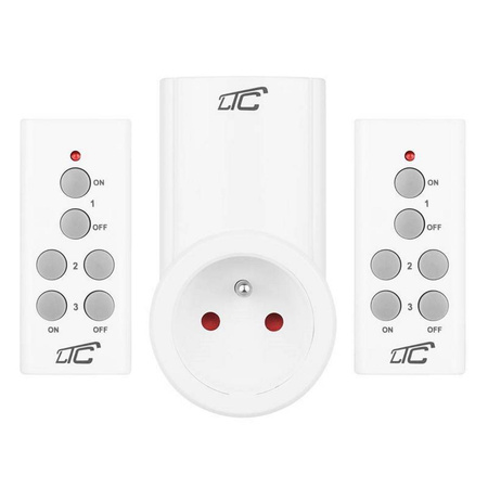 Gniazdo sieciowe sterowane pilotem x2 LTC