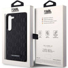 Oryginalne Etui KARL LAGERFELD hardcase Saffiano Mono Metal Logo KLHCS24SSAKLHPK do Samsung Galaxy S24 czarny