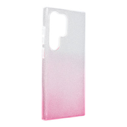 Futerał SHINING do SAMSUNG Galaxy S24 ULTRA transparent/róż