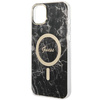 Guess Bundle Pack MagSafe IML Marble - Zestaw etui + ładowarka MagSafe iPhone 14 (czarny/złoty)