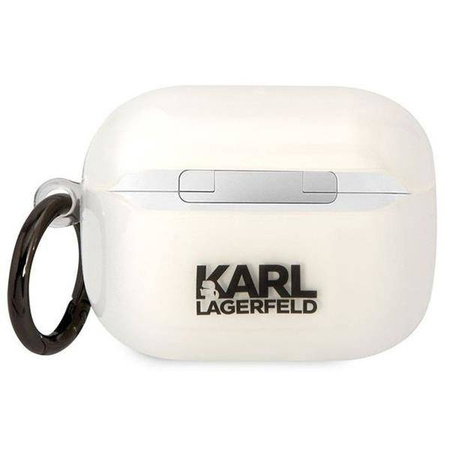 Original Handyhülle APPLE AIRPODS PRO Karl Lagerfeld Ikonik Choupette (KLAPHNCHTCT) transparent