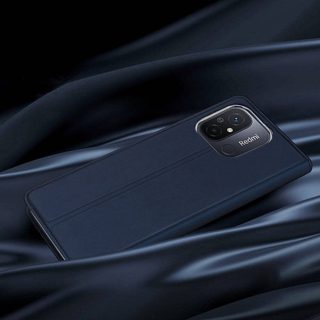 Dux Ducis Skin Pro Hülle für Xiaomi Redmi 11A / Poco C55 / Redmi 12C Cover Flip Card Wallet Stand Blau