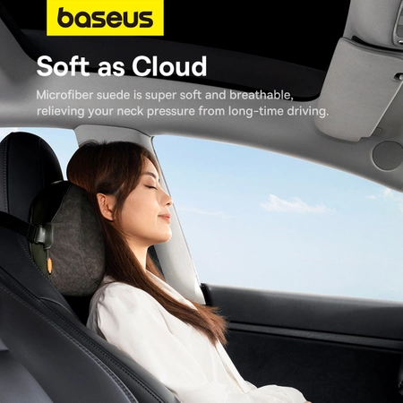 Poduszka Baseus ComfortRide Series na zagłówek samochodowy z 2 materiałami - ciemnozielona