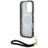 Original Case IPHONE 16 PRO Guess HC IML Leopard Triangle Cord Strap brown