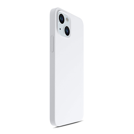 Apple iPhone 15 - 3mk Hardy Silicone MagCase Silver-White