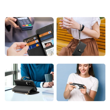 Dux Ducis Lava Case mit MagSafe für Samsung Galaxy S25 Edge - Schwarz
