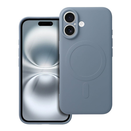Futerał SILICONE MAG COVER kompatybilny z MagSafe do IPHONE 16 jasny niebieski