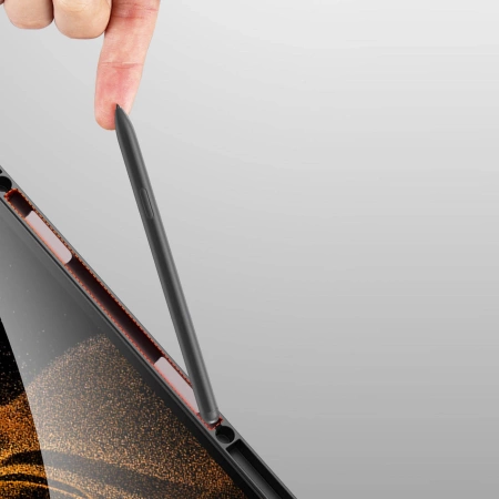 DUX DUCIS Domo faltbare Hülle für Tablet mit Smart Sleep Funktion Samsung Galaxy Tab S8/S9 Ultra Ständer schwarz