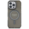 Original Case IPHONE 16 PRO Guess Hardcase IML Glitter Circle MagSafe (GUHMP16LHFGEREK) black