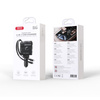 XO ładowarka samochodowa CC66 104W 1x USB 1x USB-C czarna z kablem USB-C i kablem Lightning