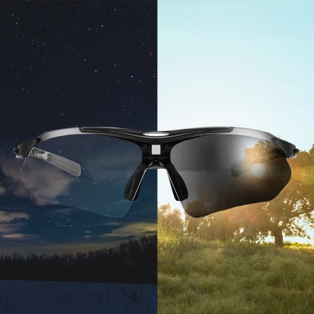 Rockbros 10143 photochrome UV400-Fahrradbrille – Schwarz