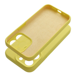 Futerał SILICONE 2mm do IPHONE 16 Pro żółty