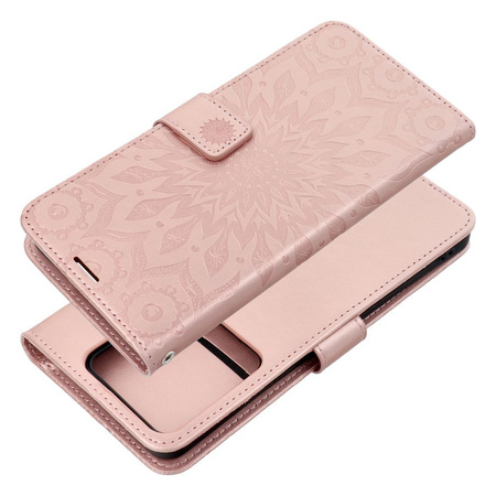 Kabura MEZZO Book do XIAOMI Redmi NOTE 13 PRO 5G mandala złoty róż