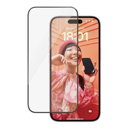 Zestaw PanzerGlass Bundle 3in1 etui przezroczyste + folia + osłona aparatu do iPhone 15 Plus