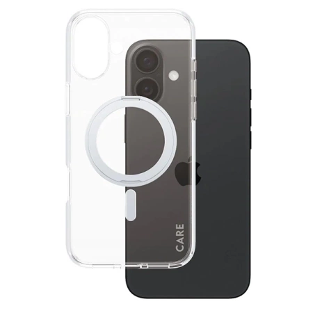 CARE by PanzerGlass Feature Kickstand Case iPhone 16 Plus 6,7&quot; Silber/Silber MagSafe 1327