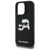 Karl Lagerfeld KLHMP16LSKCHPPLK iPhone 16 Pro czarny/black HC MagSafe Sil Double Heads Print