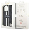 Guess GUHMP13LP4RPSK iPhone 13 Pro / 13 6,1&quot; schwarz/schwarzes Hardcase 4G bedruckte Streifen MagSafe