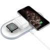 HOCO ładowarka indukcyjna Qi 3w1 ( telefon + zegarek + airpods ) 2A 10W CW24 biała