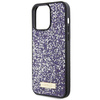 Guess nakładka do iPhone 15 Pro Max 6,7" GUHCP15XPFGSBSP jasnoróżowa HC Rhinestone Meta Logo