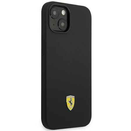 Oryginalne Etui IPHONE 14 Ferrari Hardcase Silicone Metal Logo czarne