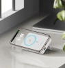 Powerbank Wozinsky WLWP-10KA0Y3WS 22,5W PD Qi2 10000 mAh, mit Ständer, 1x USB-A, 1x USB-C - weiß