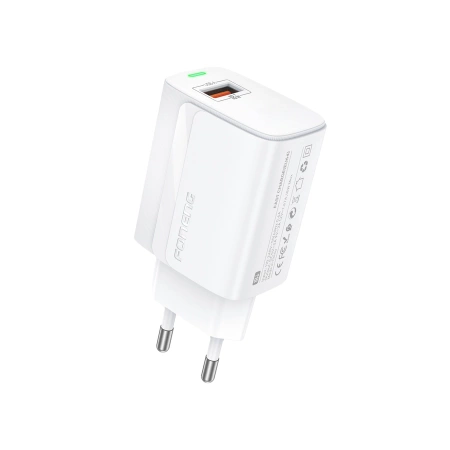 FONENG wall charger EU64 18W 1xUSB QC3.0 + cable Micro White