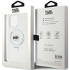Karl Lagerfeld KLHMP15XHMRSKHH iPhone 15 Pro Max 6,7&quot; weiß/weiß Hardcase Ring Stand Karl Head MagSafe