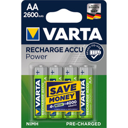 VARTA bateria akumulatorowa R6 (AA) 2600mAh Accu Power 4 szt