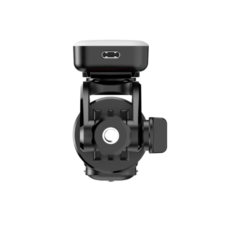 Selfie stick WC13YDS telescopic tripod 1.3m with double lamp and phone holder - black