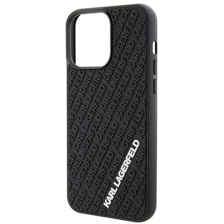 Etui Karl Lagerfeld 3D Rubber Multi Logo na iPhone 15 Pro Max - czarne