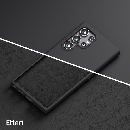 Nakładka Etteri Silicone Case do Samsung Galaxy S24 Ultra czarna