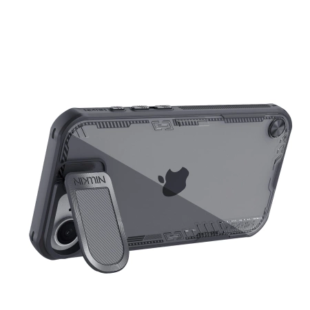 Nillkin Iceblade Prop Case with Lens Cover and Stand for iPhone 16e - Black