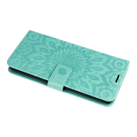 Kabura MEZZO Book do SAMSUNG A14 4G / A14 5G  mandala zielony