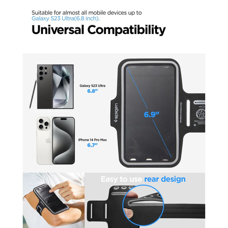 Spigen A703 Sportarmband 6,9&#39;&#39; - Schwarz