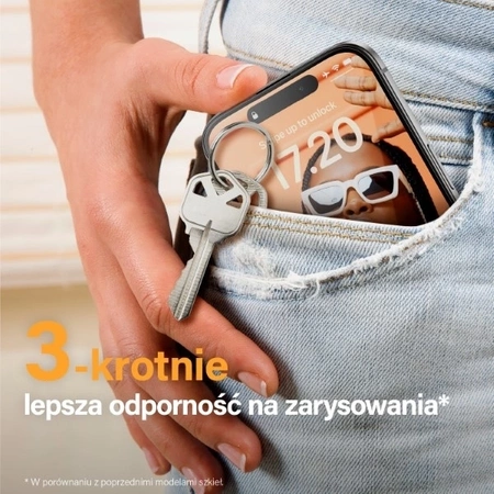 Szkło hartowane PanzerGlass Ultra-Wide Fit z filtrem odblasków i niebieskiego światła z pozycjonerem na iPhone 15 Pro Max