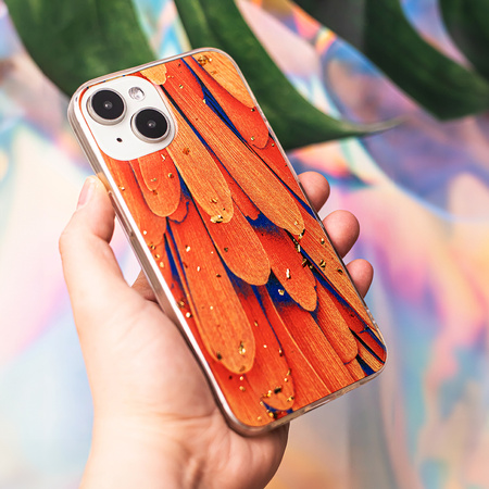 Nakładka Gold Glam do Samsung Galaxy A14 4G / A14 5G Orange