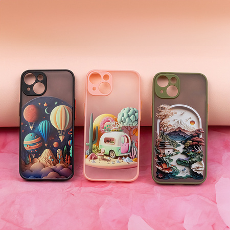 Nakładka Ultra Trendy do iPhone 14 6,1" Travel różowa