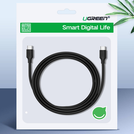 Ugreen kabel USB Typ C do ładowania i transferu danych 3A 0,5m czarny (US286)