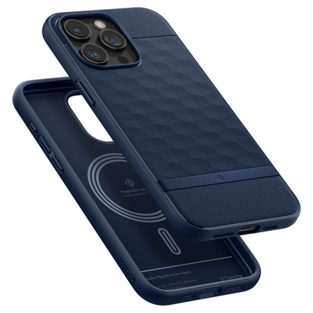 Case APPLE IPHONE 15 PRO MAX Caselogy Parallax Mag MagSafe navy blue
