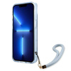Schutzhülle IPHONE 13 Guess Hardcase Translucent Stap (GUHCP13MHTSGSB) blau